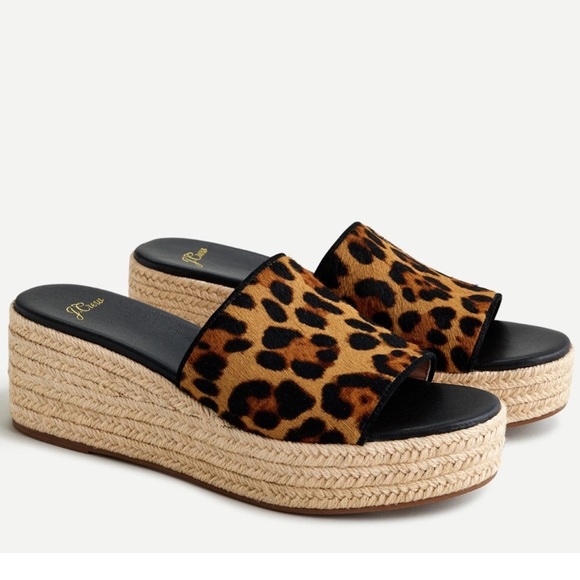 J. Crew Shoes - J. Crew Haircalf Leopard Espadrille